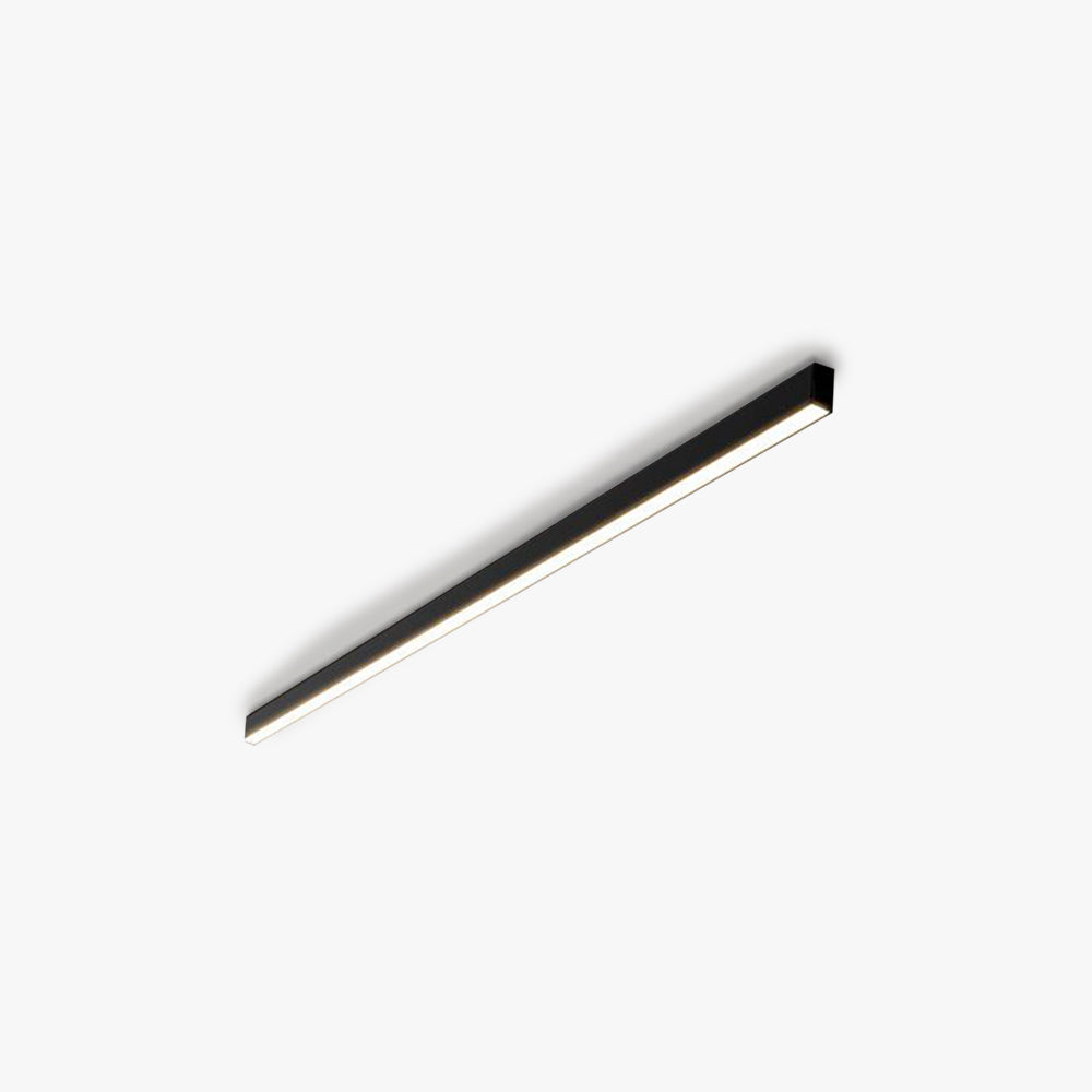 Edge Modern LED Linear Flush Mount Ceiling Light – Black, 23.6–47.2"