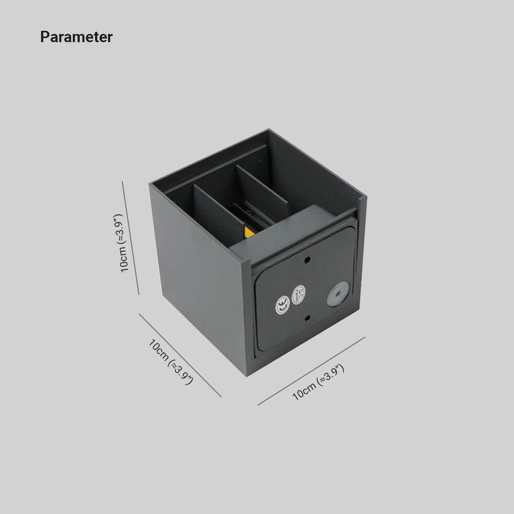 Orr Adjustable Square Outdoor Wall Lamp – LED, Black/White