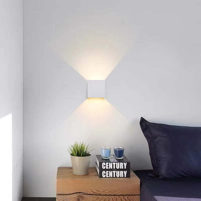 Orr Adjustable Square Outdoor Wall Lamp – LED, Black/White