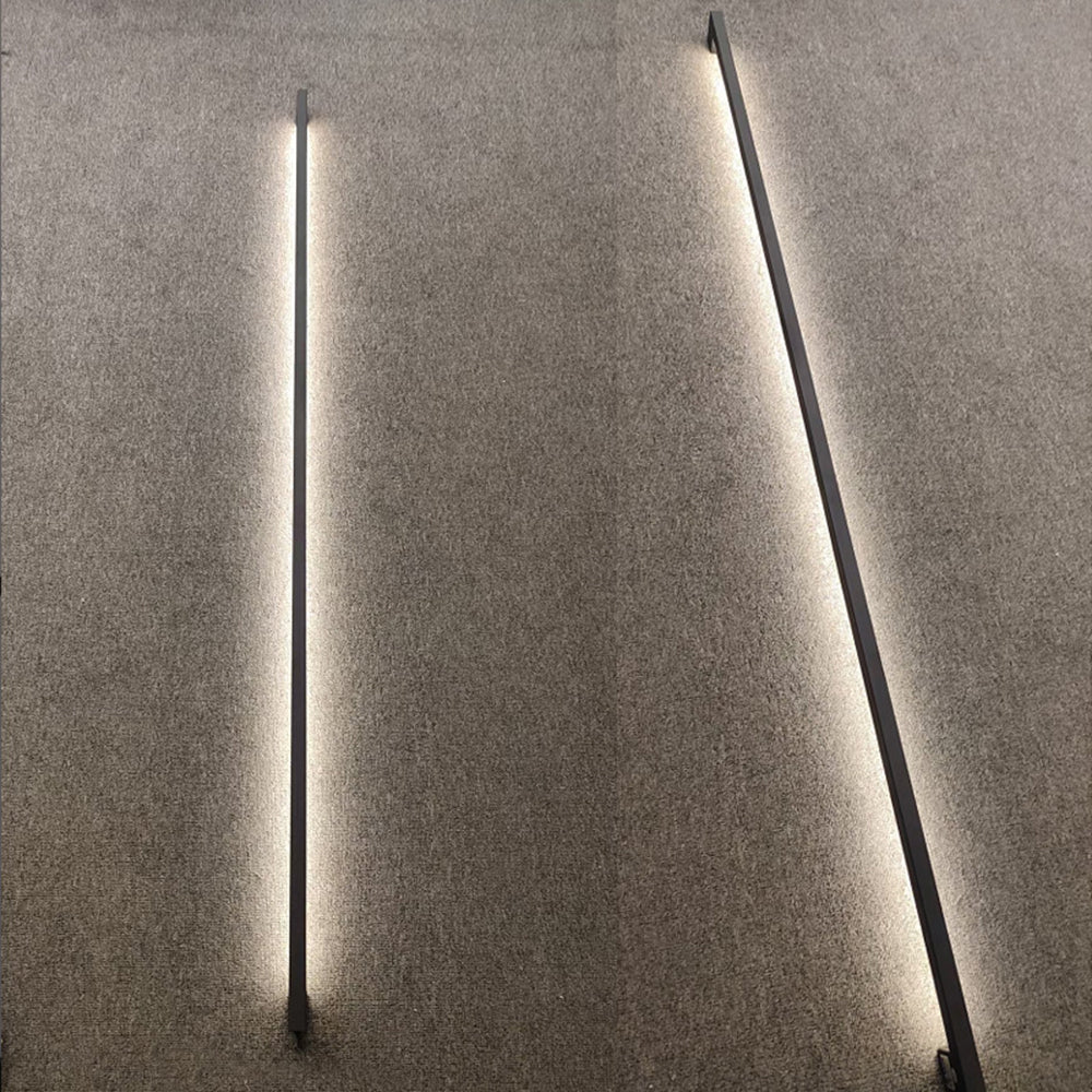 Slim LED Wall Light – Modern Linear Indoor Wall Lamp (Matte Black)
