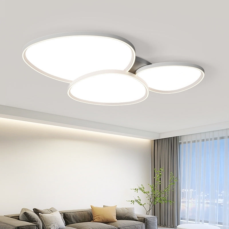 Quinn Flush-Mount Ceiling Light – Metal & Acrylic, 5-10 m² Rooms