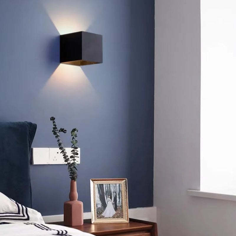 Orr Adjustable Square Outdoor Wall Lamp – LED, Black/White