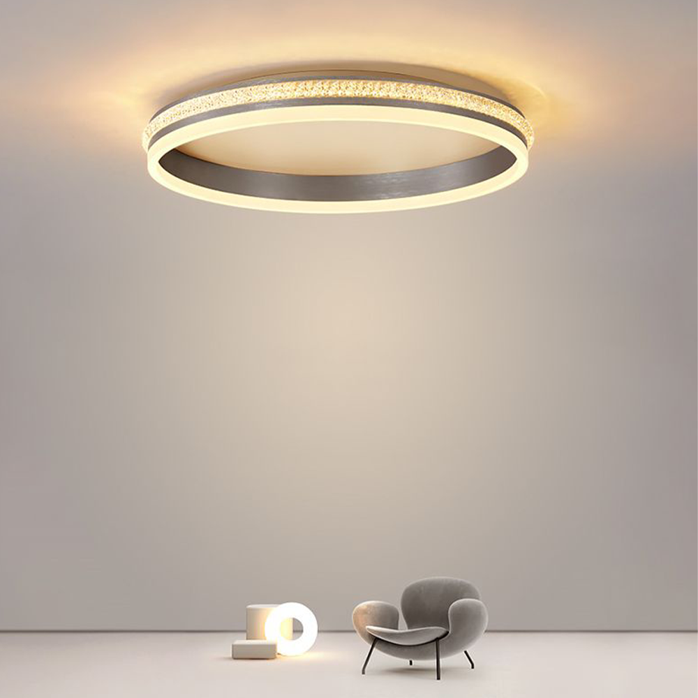 Quinn Modern Ring Flush Mount Ceiling Light – 7.9–31.5" 3-Color LED