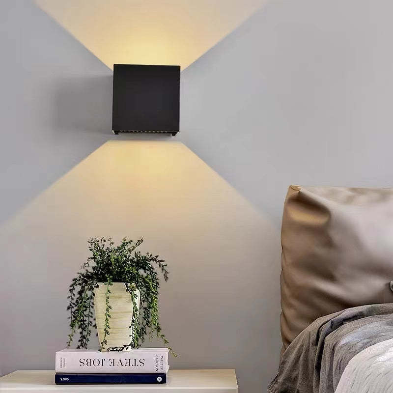 Orr Adjustable Square Outdoor Wall Lamp – LED, Black/White
