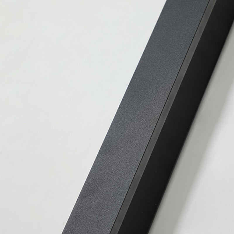 Edge Minimalist IP65 Linear LED Wall Light – Black Metal & Acrylic