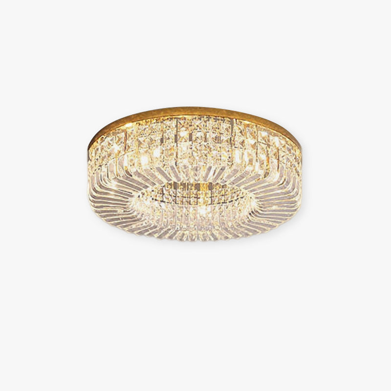 Marilyn Luxury Flush Mount Crystal LED Ceiling Light – Gold Finish