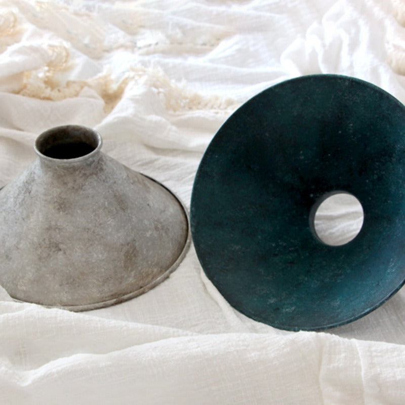 Alessio Vintage LED Pendant Light – Blue Metal Shade, E14 Base