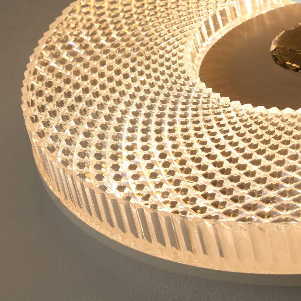 Marliyn Modern Round LED Flush Mount Ceiling Light – White, Gold, or Black