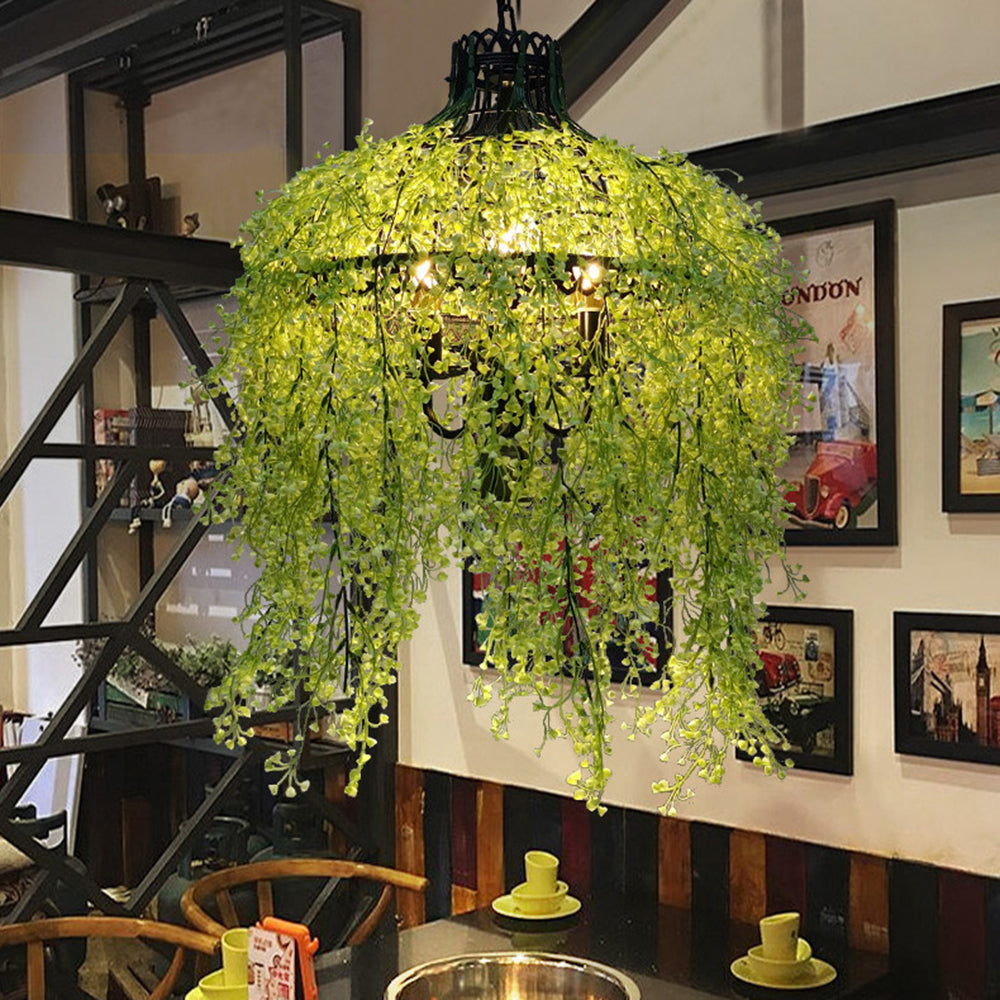 Vireo Industrial Chandelier – Metal & Acrylic, 3 Bulb, Indoor Use