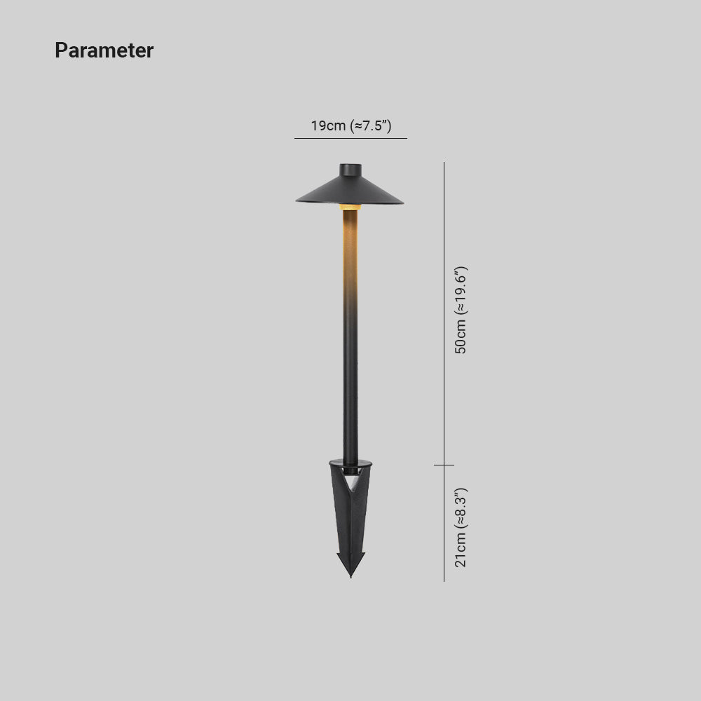 Carins Outdoor Path Light – Black Metal, IP65 Waterproof