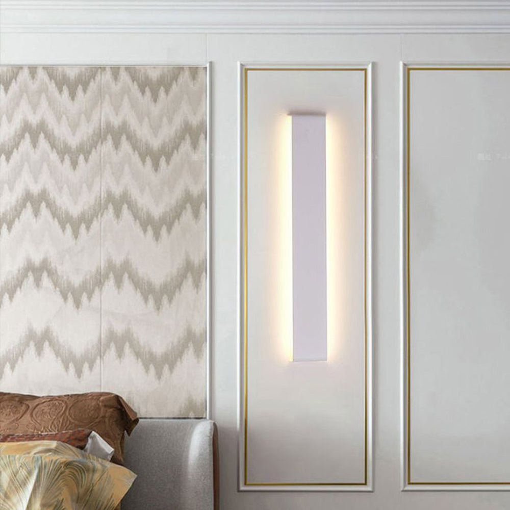 Edge Minimalist Rectangular Wall Lamp – Black, White, or Gold