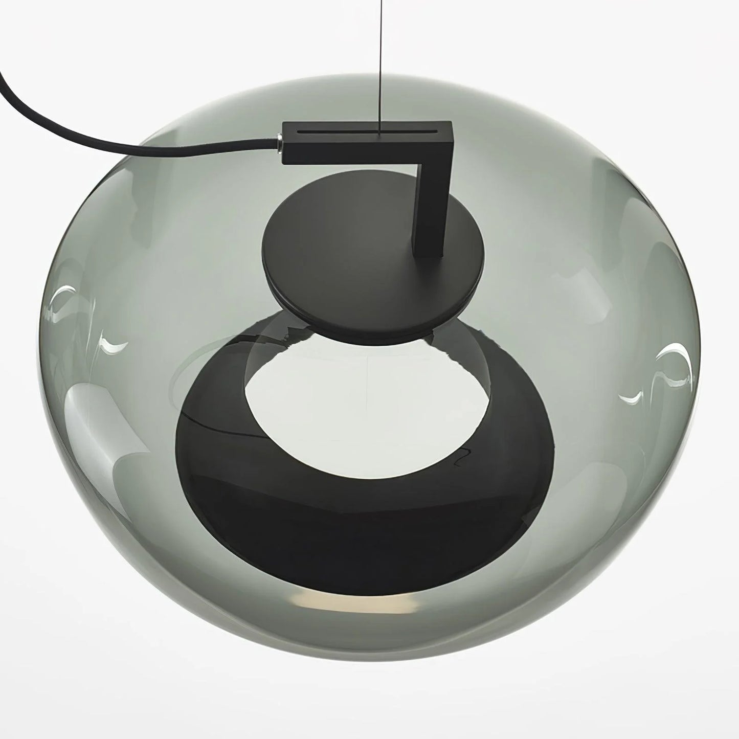 Hailie Modern Round Glass Pendant Light – Dining & Bedroom