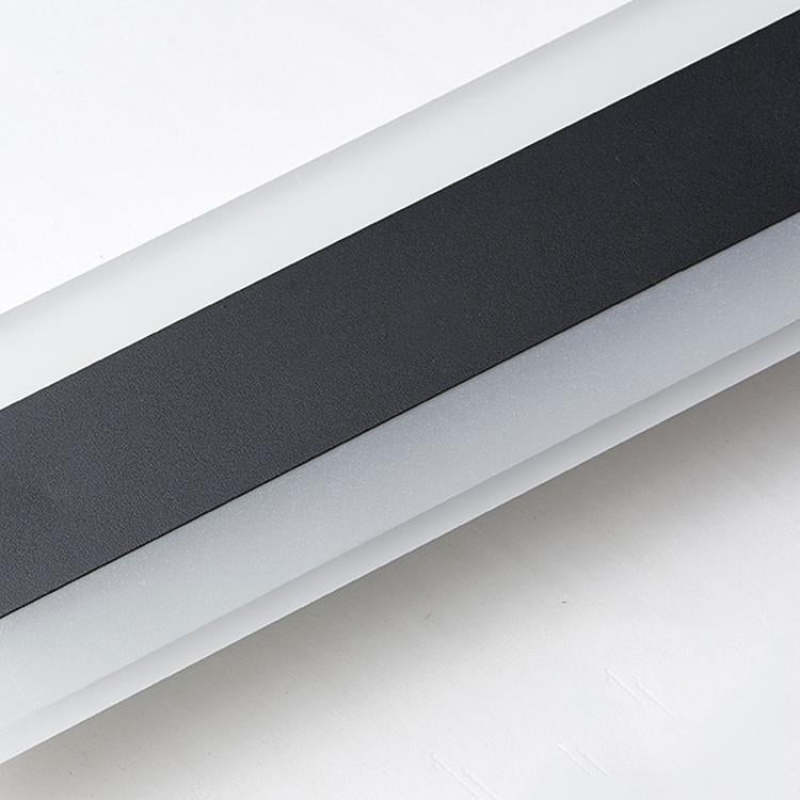 Edge Modern Outer Glow Linear Outdoor Wall Light – Dark Steel