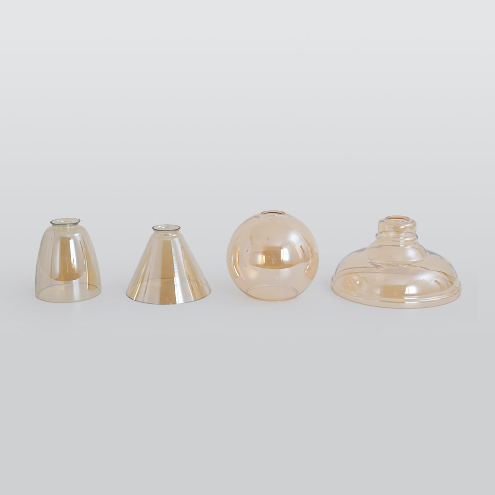 Vintage Glass Chandelier – Retro Nordic Pendant Light Fixture