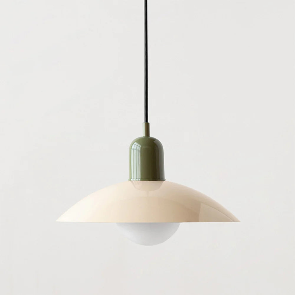 Morandi Modern Metal Pendant Light – Colorful Dome Shade, G9 Base