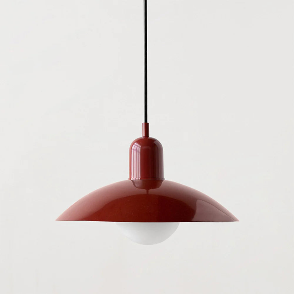 Morandi Modern Metal Pendant Light – Colorful Dome Shade, G9 Base
