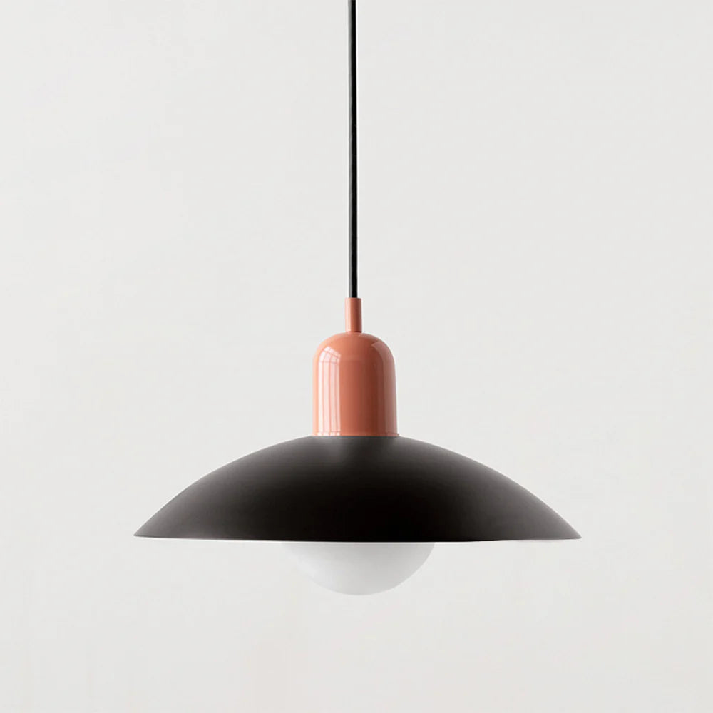 Morandi Modern Metal Pendant Light – Colorful Dome Shade, G9 Base