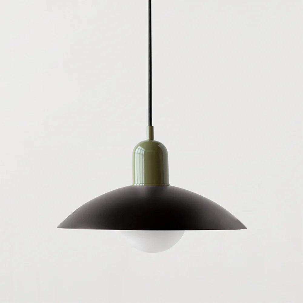 Morandi Modern Metal Pendant Light – Colorful Dome Shade, G9 Base