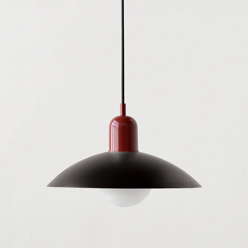 Morandi Modern Metal Pendant Light – Colorful Dome Shade, G9 Base