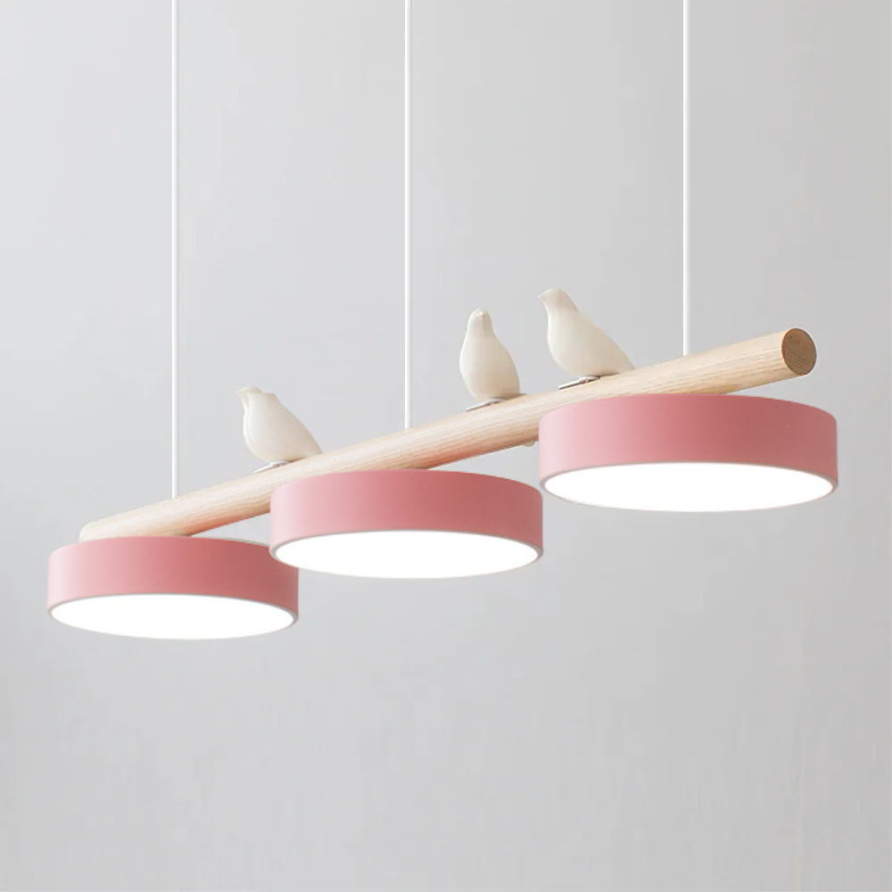 Morandi Modern Pendant Light – Metal, Wood, Resin & Acrylic