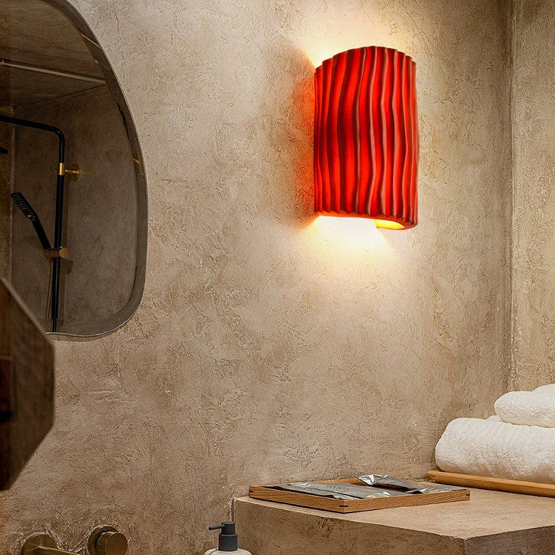 Morandi Retro LED Wall Lamp – Resin, Warm Light, 4 Colours