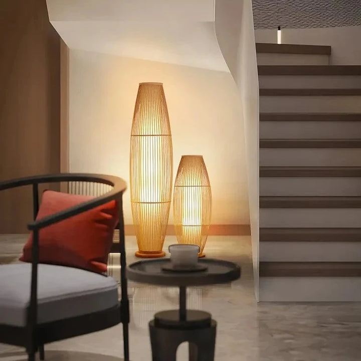 Bamboo Floor Lamp | Natural & Eco-Friendly Ambient Lighting