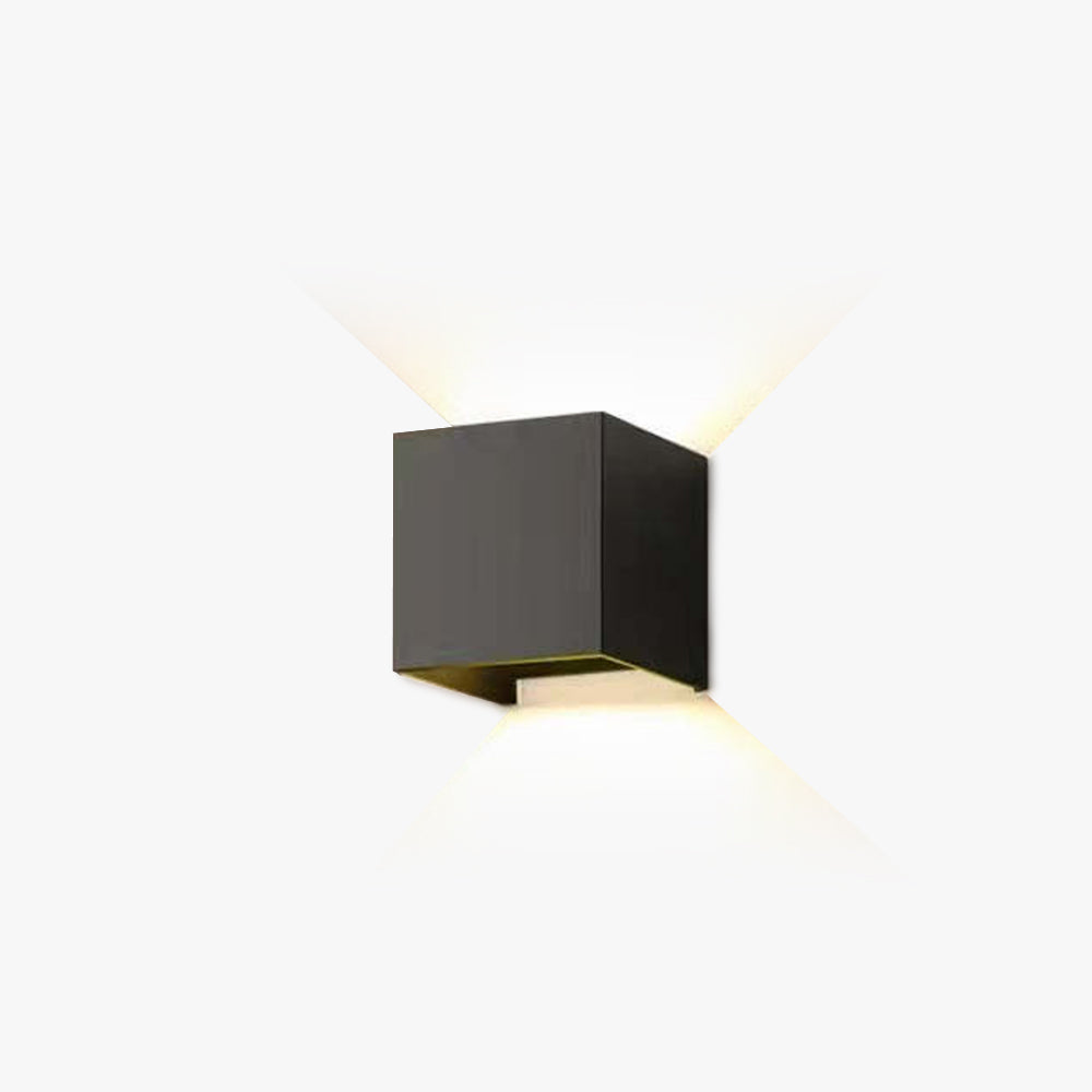 Orr Adjustable Square Outdoor Wall Lamp – LED, Black/White