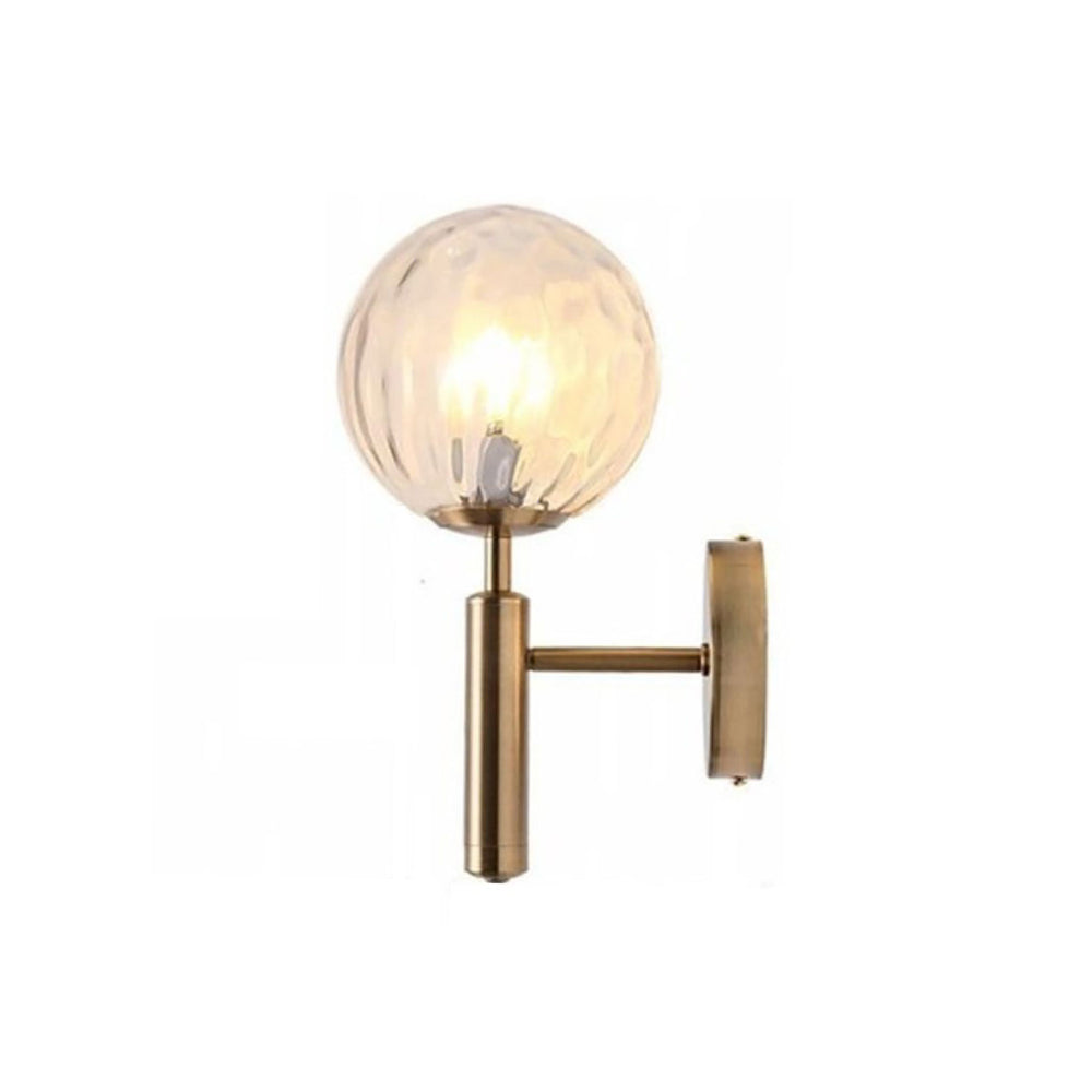 Valentina Vanity Wall Lamp – Black or Gold, Opalescent Glass