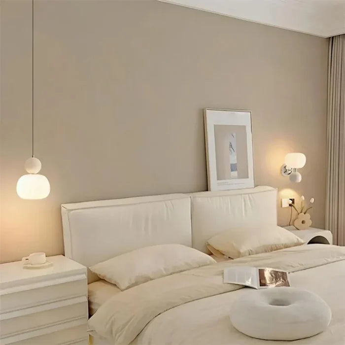 Art Deco Cream Pendant Lamp