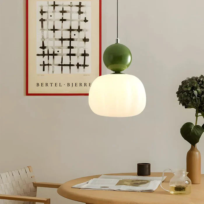 Art Deco Cream Pendant Lamp