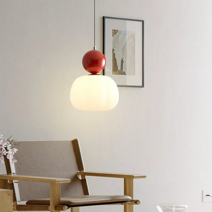 Art Deco Cream Pendant Lamp
