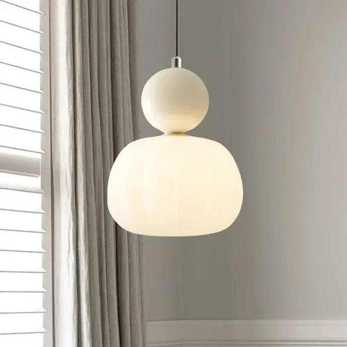 Art Deco Cream Pendant Lamp