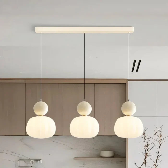 Art Deco Cream Pendant Lamp