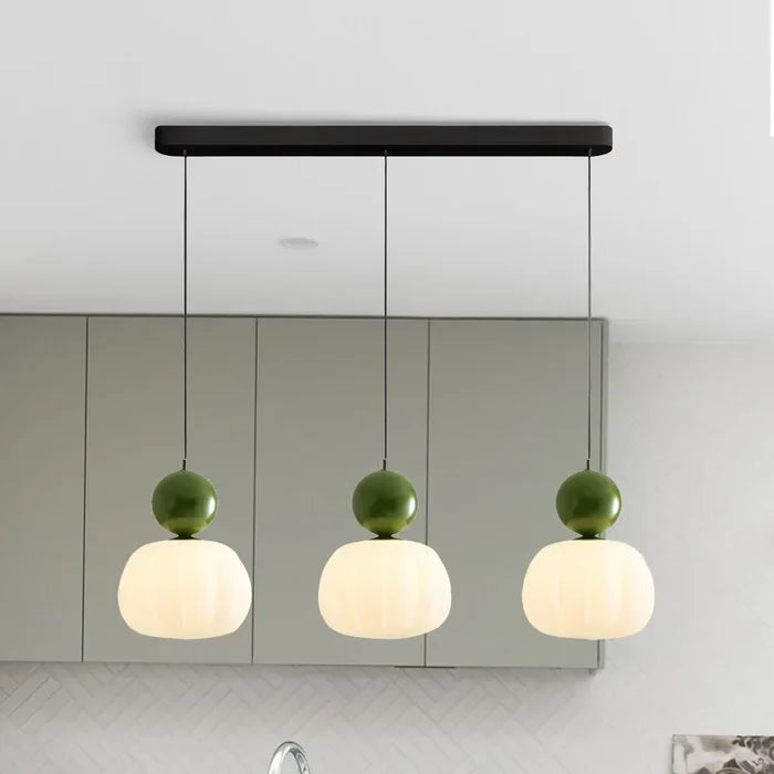 Art Deco Cream Pendant Lamp