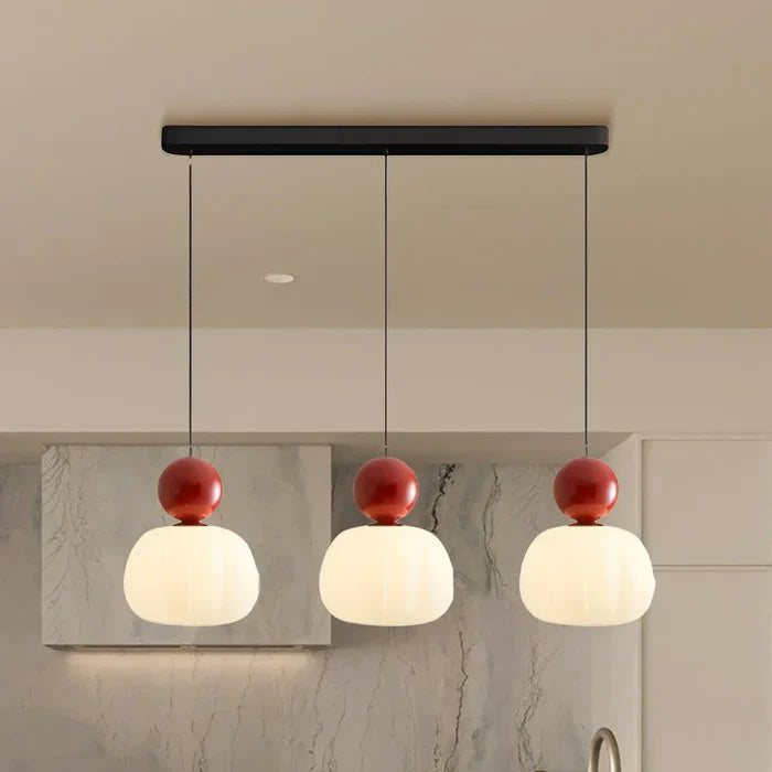 Art Deco Cream Pendant Lamp