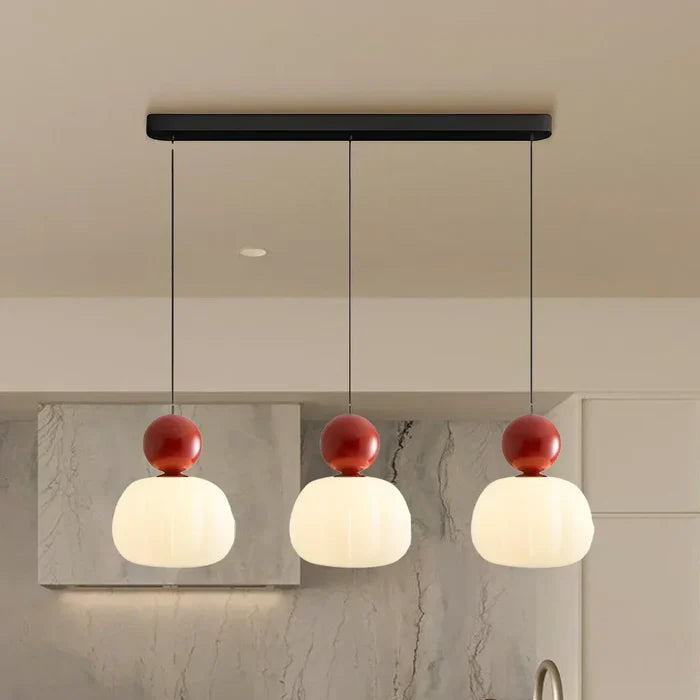 Art Deco Cream Pendant Lamp