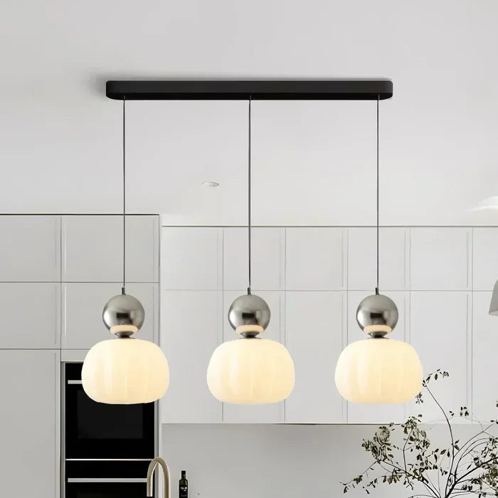 Art Deco Cream Pendant Lamp