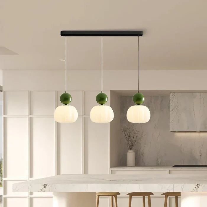 Art Deco Cream Pendant Lamp