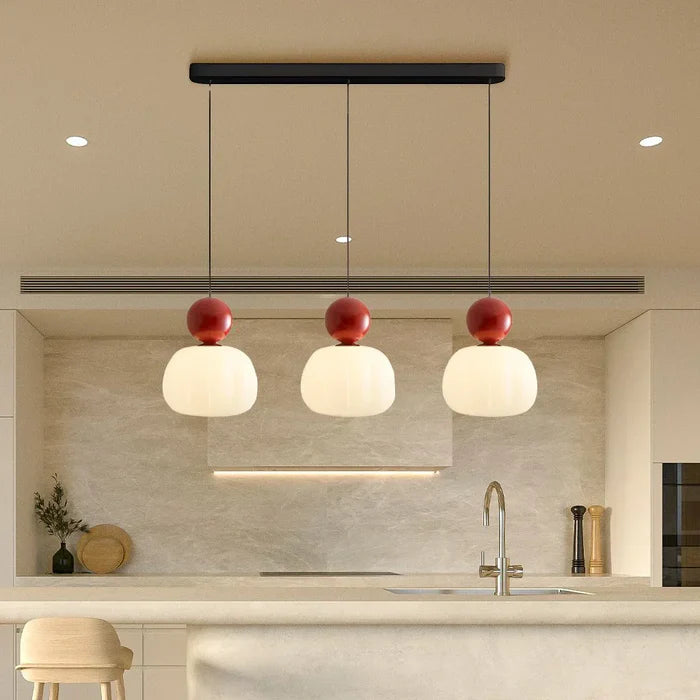 Art Deco Cream Pendant Lamp