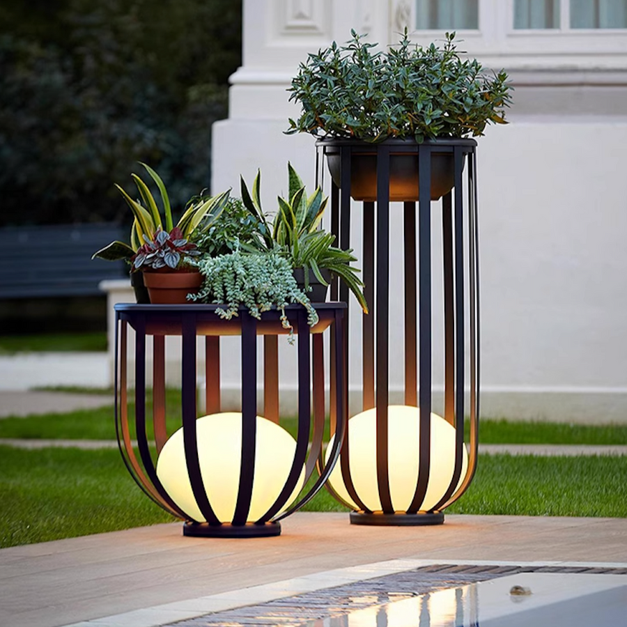 Solar Flower Stand Light – Outdoor LED with Dual Power
