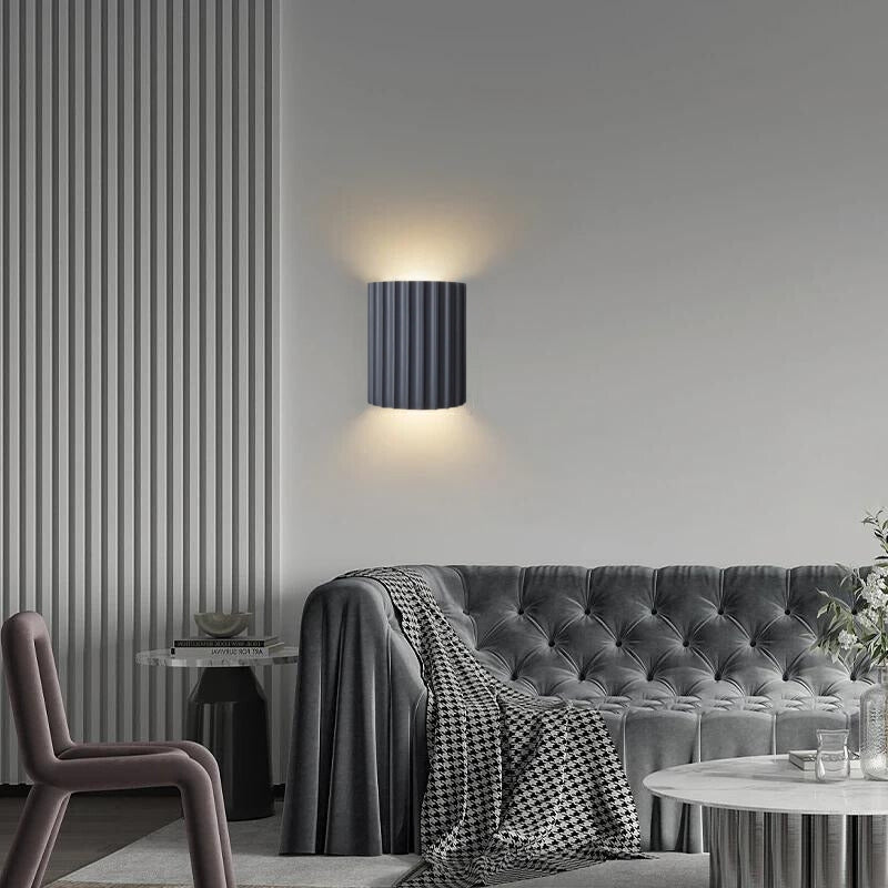 Orr Postmodern Semi-Cylindrical Resin Wall Lamp – 5 Colors