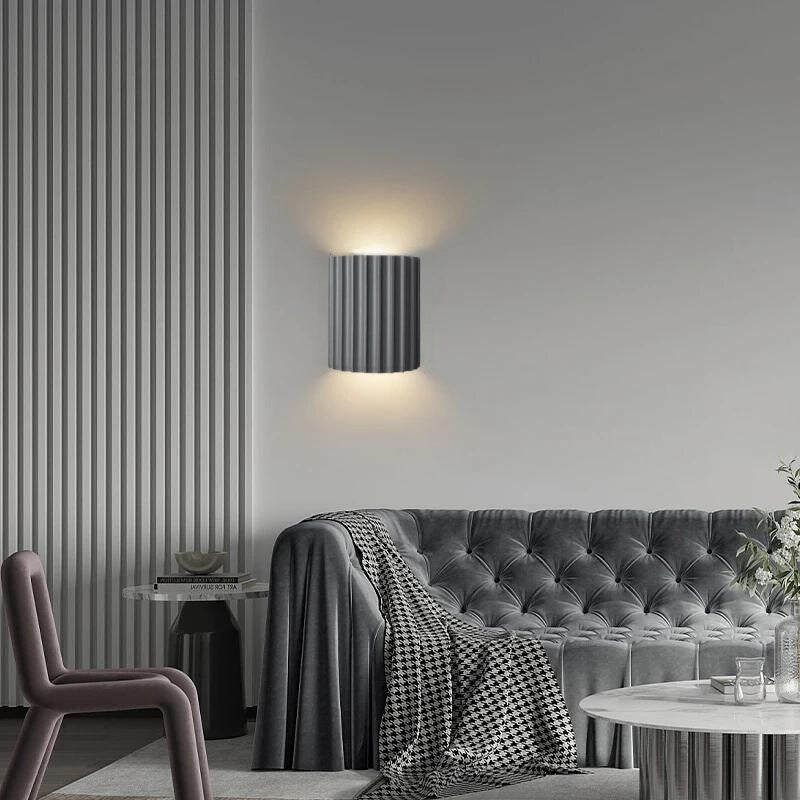 Orr Postmodern Semi-Cylindrical Resin Wall Lamp – 5 Colors
