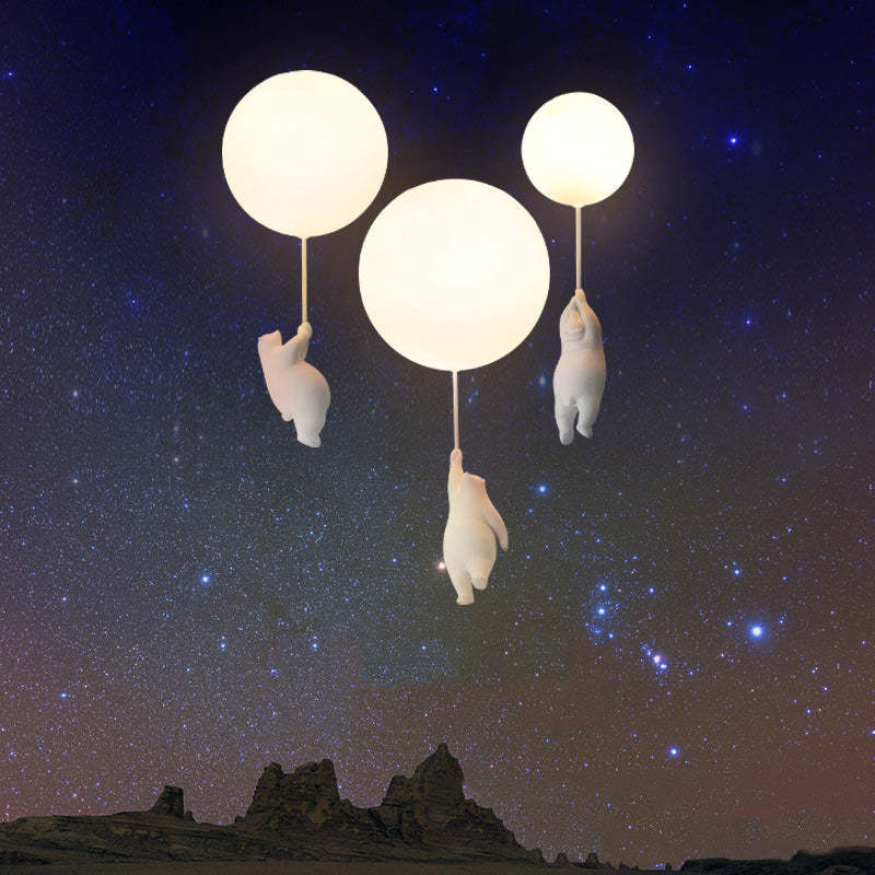 Bear Balloons Ceiling Light – LED Flush Mount, 3 Colours