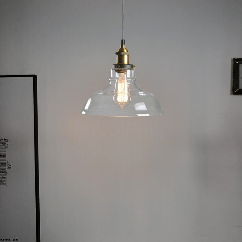 Vintage Glass Chandelier – Retro Nordic Pendant Light Fixture