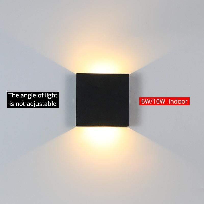 Orr Adjustable Square Outdoor Wall Lamp – LED, Black/White