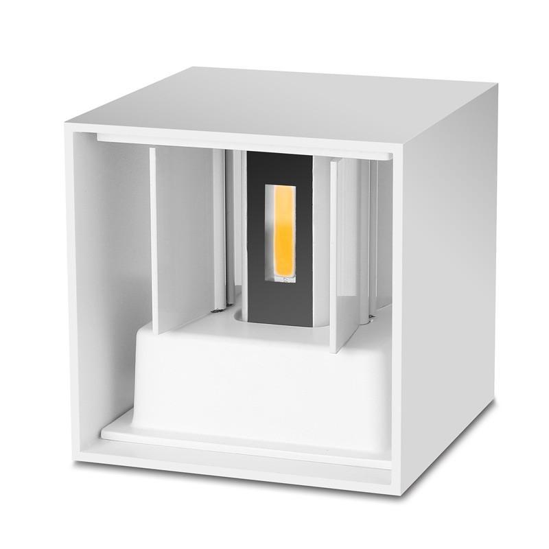 Orr Adjustable Square Outdoor Wall Lamp – LED, Black/White