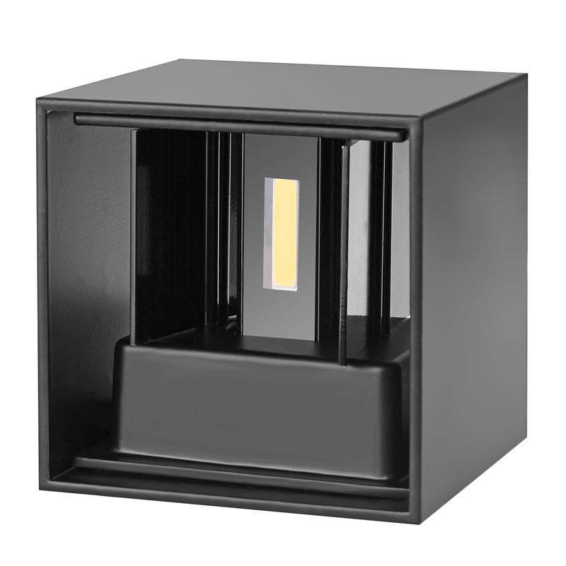 Orr Adjustable Square Outdoor Wall Lamp – LED, Black/White