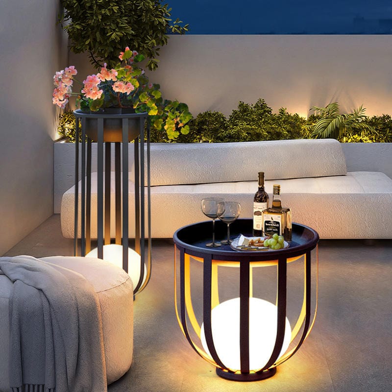 Solar Flower Stand Light – Outdoor LED with Dual Power