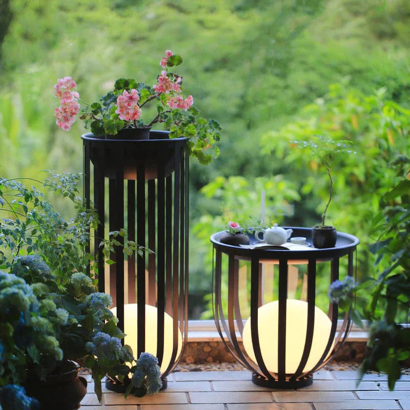 Solar Flower Stand Light – Outdoor LED with Dual Power