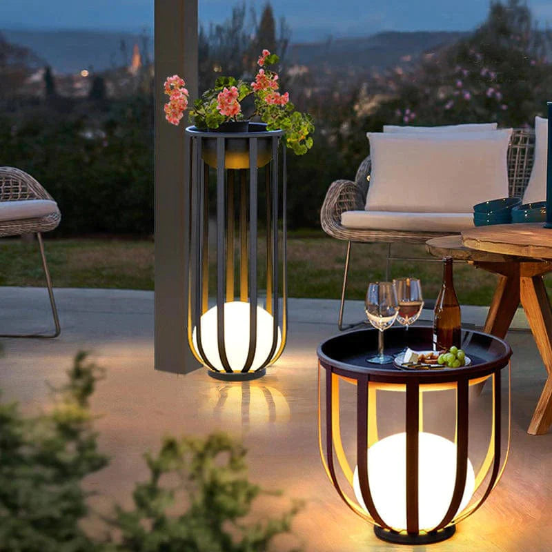 Solar Flower Stand Light – Outdoor LED with Dual Power